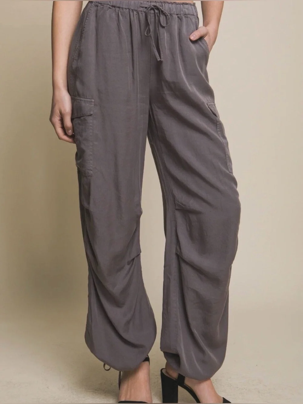 Charcoal Grey light Weight Cargo Pants